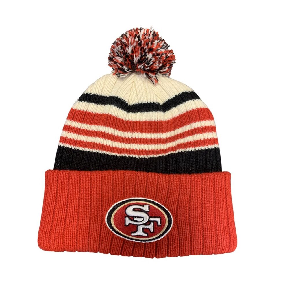 NFL San Francisco 49er‎ Knit Pom Beanie Hat Size OS